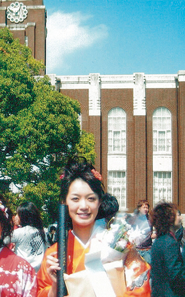 卒業式当日に撮影した写真