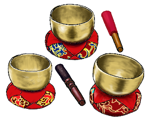 チベット密教で使用するシンギングボウル（りん）という法具