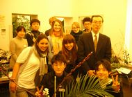 Group picture of participants with Mr. Hasegawa