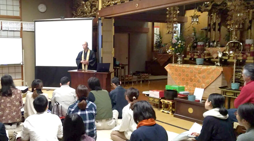 研究者とお坊さんが語り合う「お寺で宇宙学」イメージ