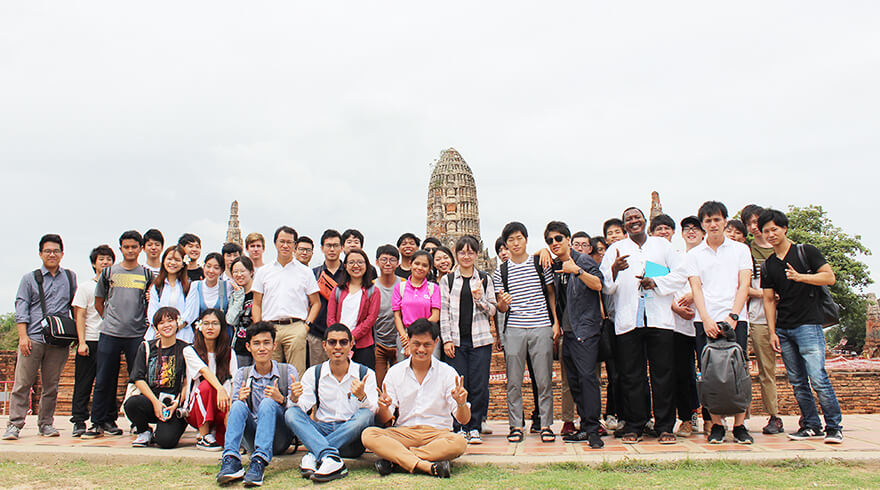 減災・復旧・復興リーダー育成教育コンソーシアムで開催した、タイでのフィールドトリップ。イメージ