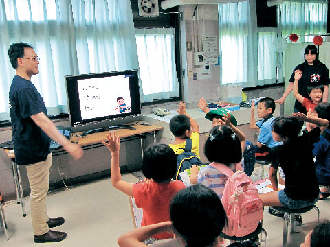 夏休み子ども健康デーの様子