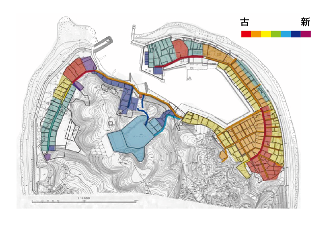 宅地の開発時期を示した図