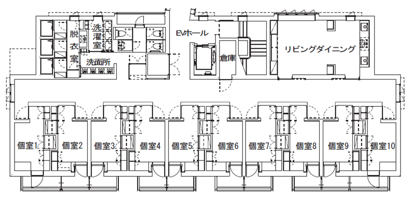 女子寮見取り図