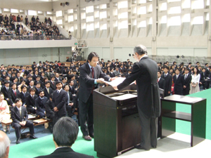 学位授与の様子