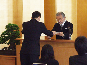 学位授与の様子