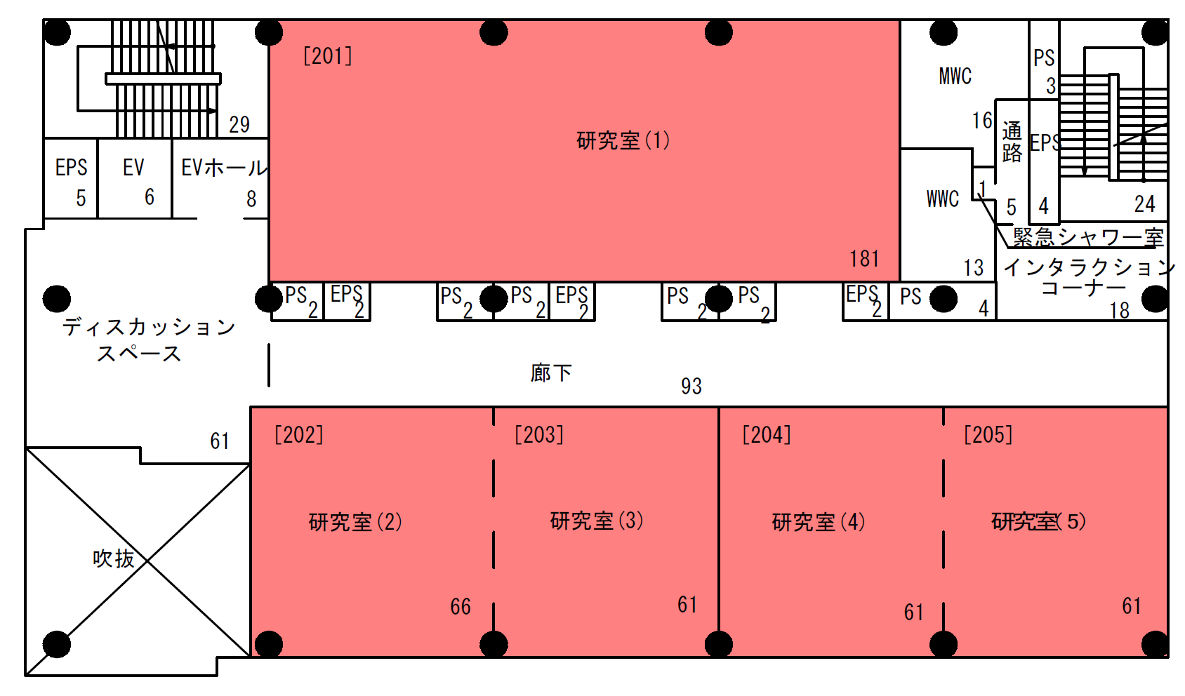 2階平面図