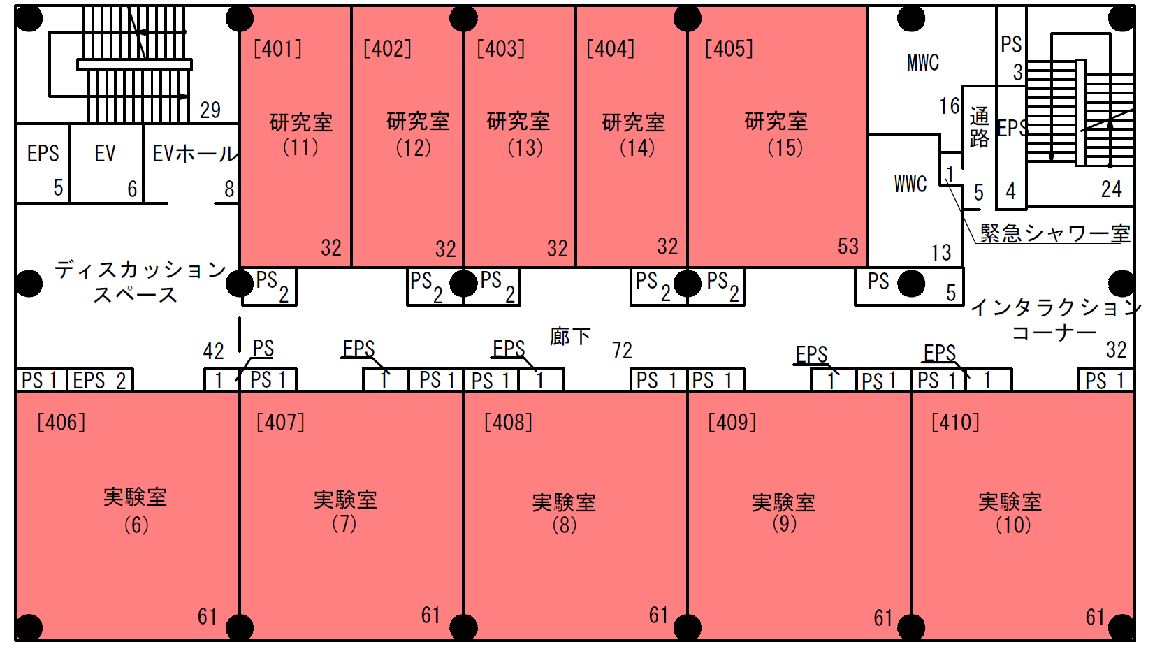 4階平面図