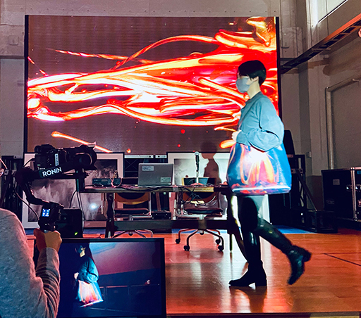 Student fashion show at KyotoU/Epson press conference