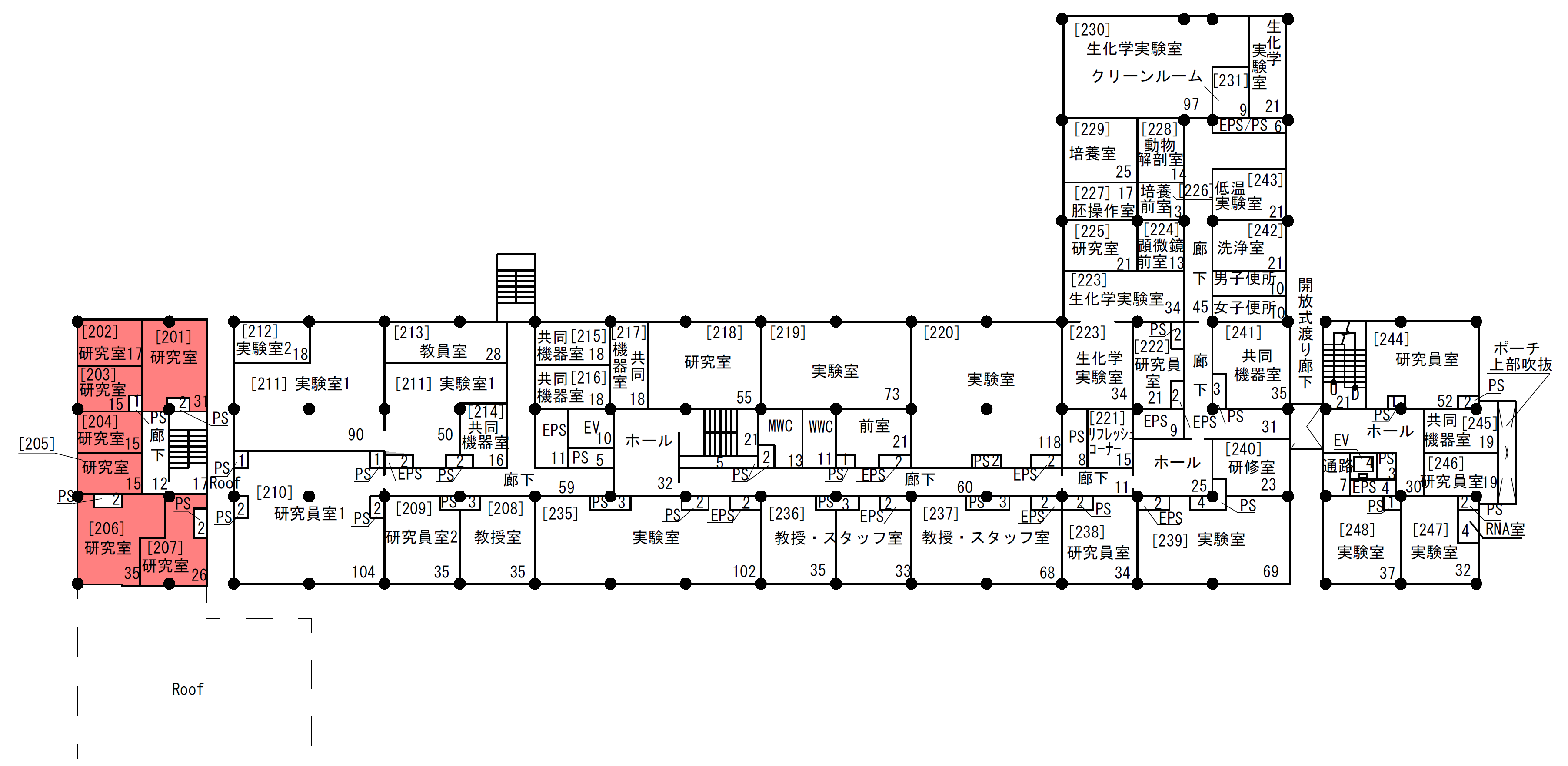 2階平面図