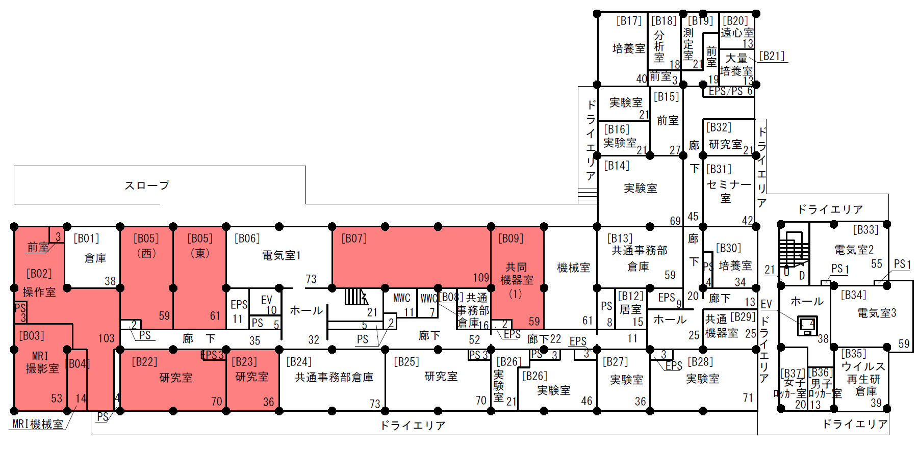 地階平面図