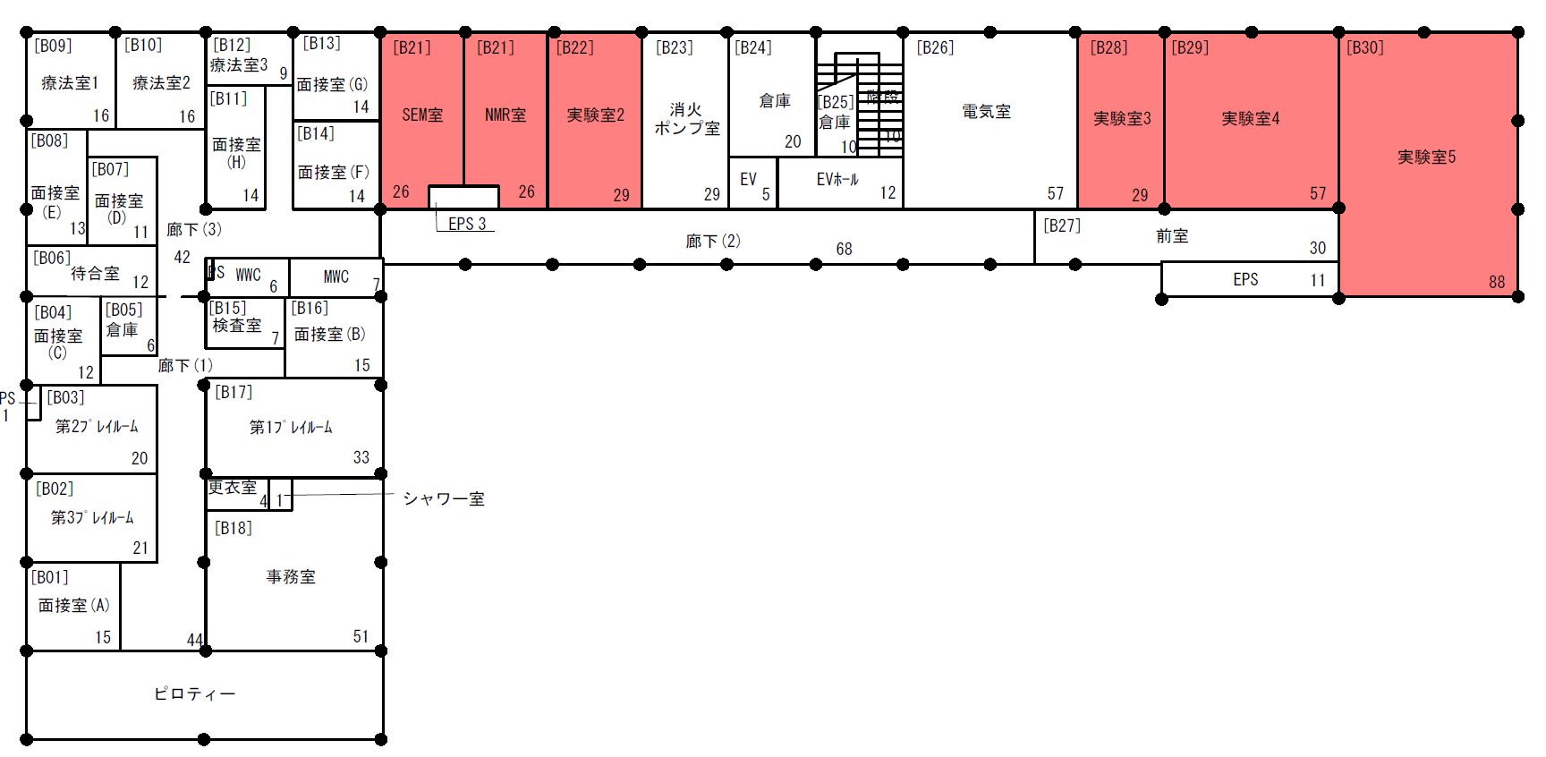 地階平面図