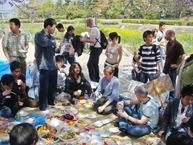  Participants making new friends