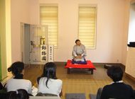 Mr. Morishima performing 'Rakugo'