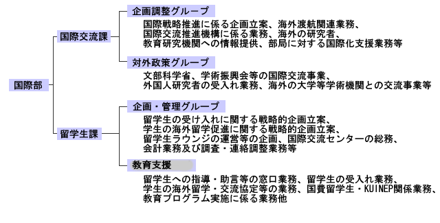 国際部組織図