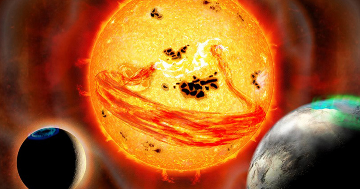 【楽天最安値に挑戦】 太陽型星のスーパーフレアから噴出する巨大フィラメントを初検出 絵画