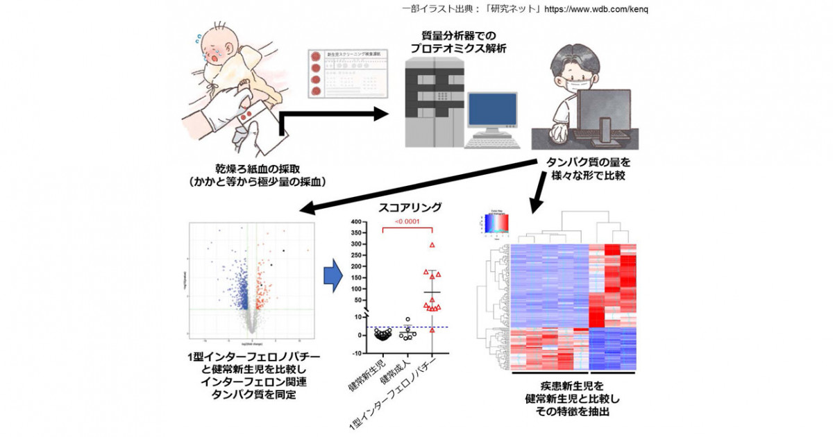 1型インターフェロノパチーの超早期診断―ろ紙血プロテオミクスによる